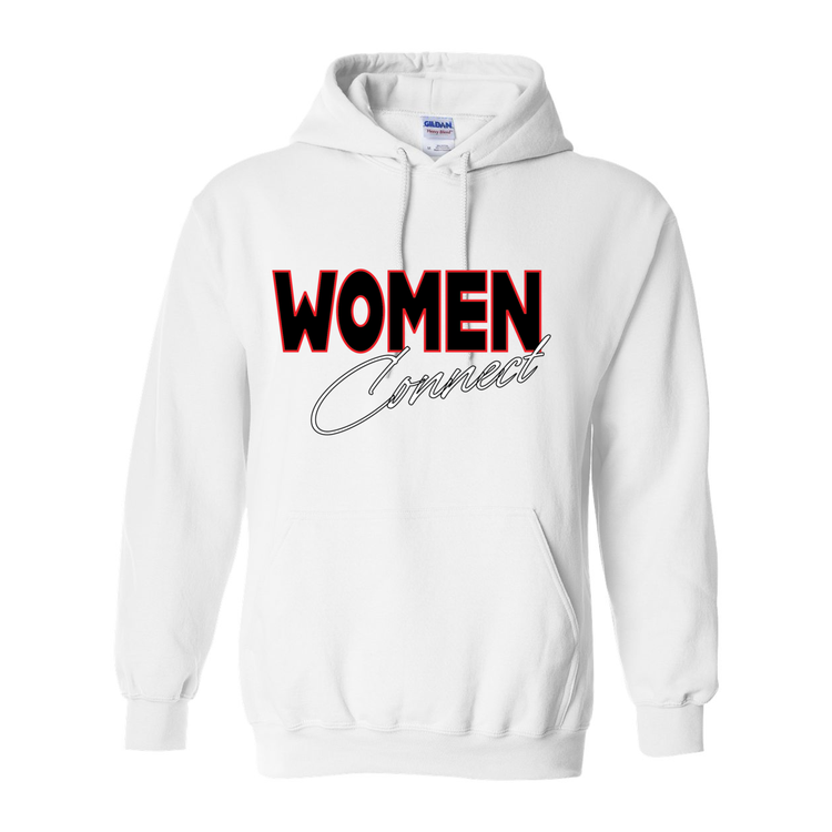 Women Connect - White - Hooded Sweatshirt