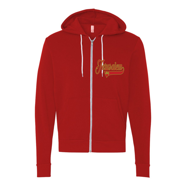 Jerusalem Baseball v2-Unisex Full-Zip Hoodie