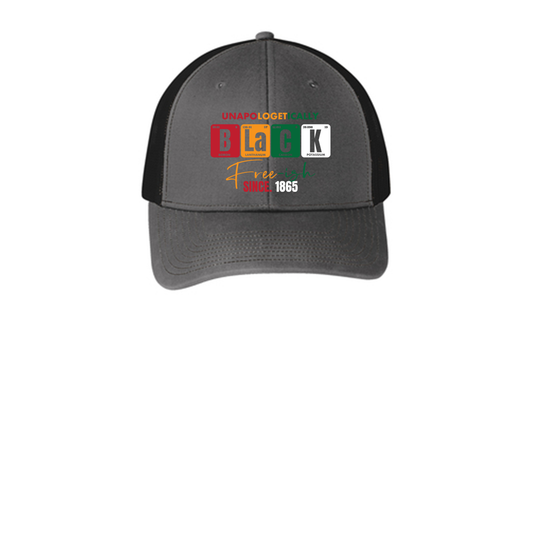 Unapologetically Black - C112 Port Authority® Snapback Trucker Cap