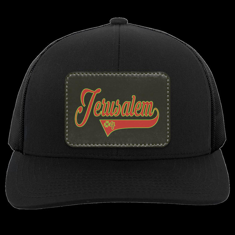 Jerusalem 4 - Baseball v2 - Trucker Hat-Snap Back with Patch-Black