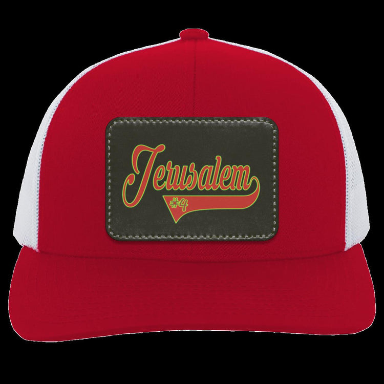 Jerusalem 4 - Baseball v2 - Trucker Hat-Snap Back with Patch-Black