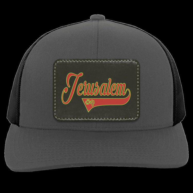 Jerusalem 4 - Baseball v2 - Trucker Hat-Snap Back with Patch-Black