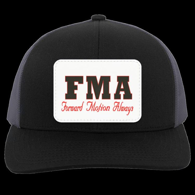 FMA-Trucker Hat-Snap Back with Patch White