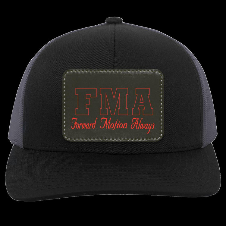 FMA-Trucker Hat-Snap Back with Patch Black