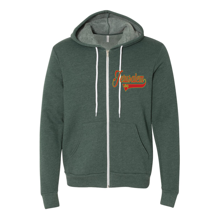 Jerusalem Baseball v2-Unisex Full-Zip Hoodie