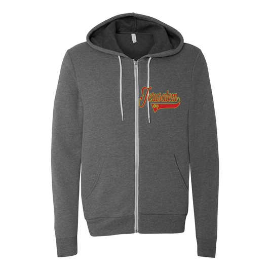 Jerusalem Baseball v2-Unisex Full-Zip Hoodie