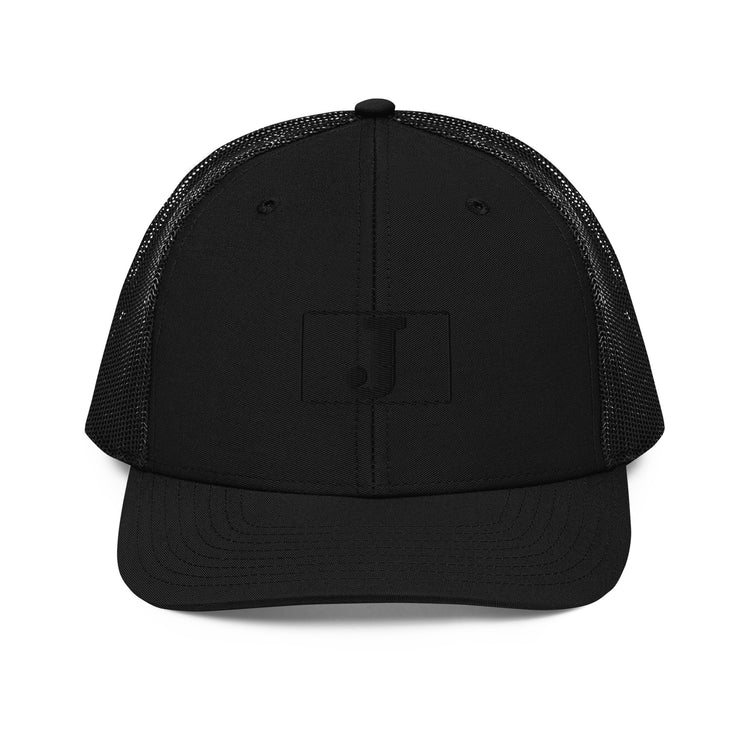 J - Embroidery - Boxed In - Trucker Cap