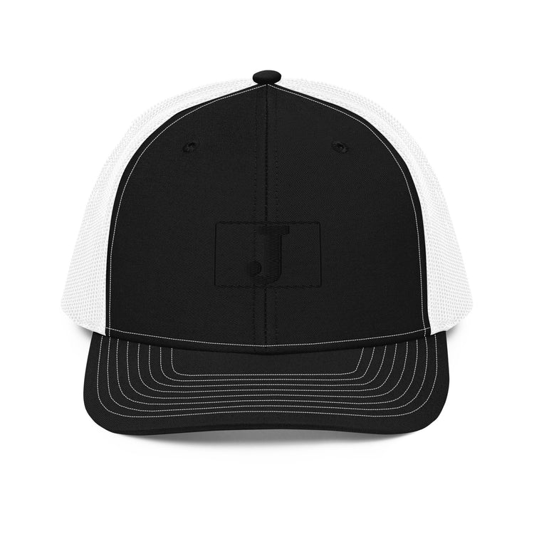 J - Embroidery - Boxed In - Trucker Cap