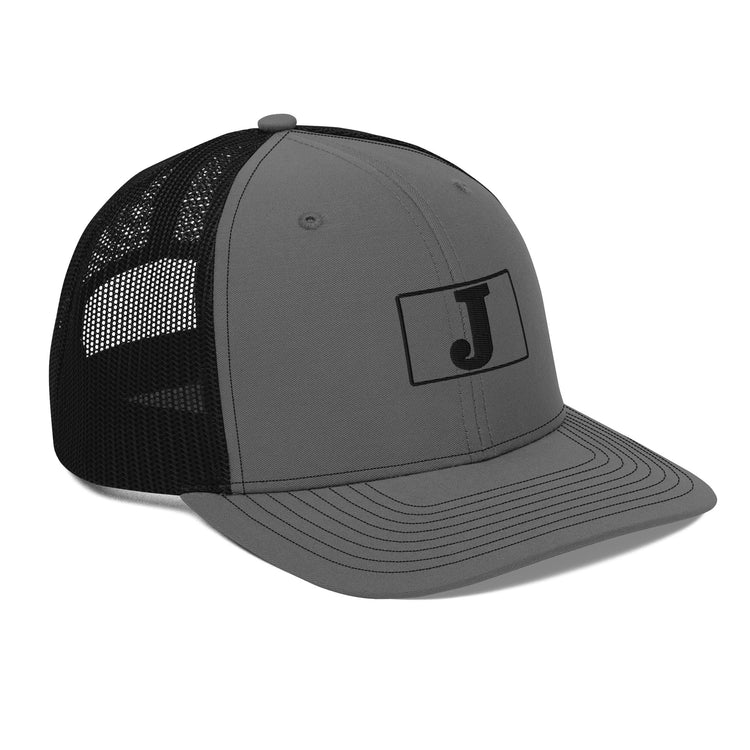 J - Embroidery - Boxed In - Trucker Cap