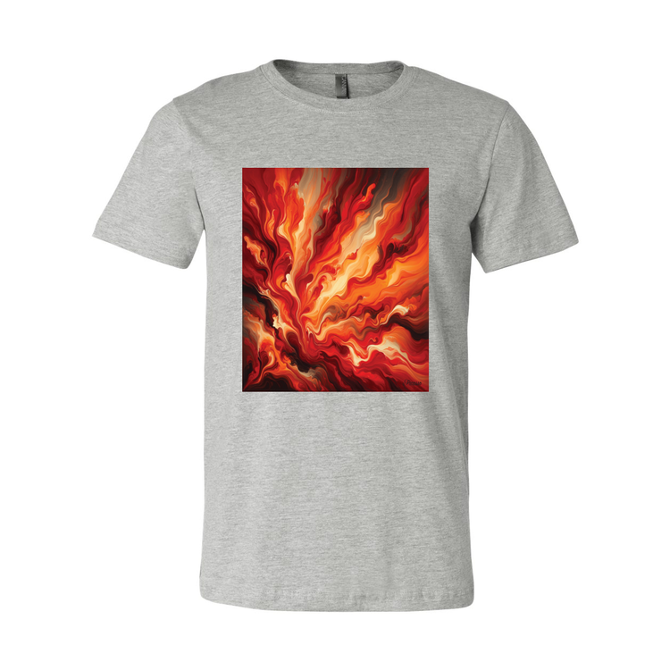 Sunset Blaze Abstract - Unisex Tee