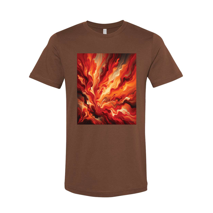 Sunset Blaze Abstract - Unisex Tee