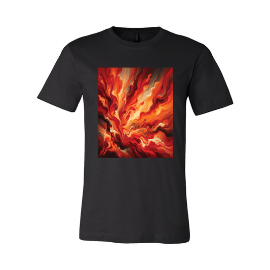 Sunset Blaze Abstract - Unisex Tee