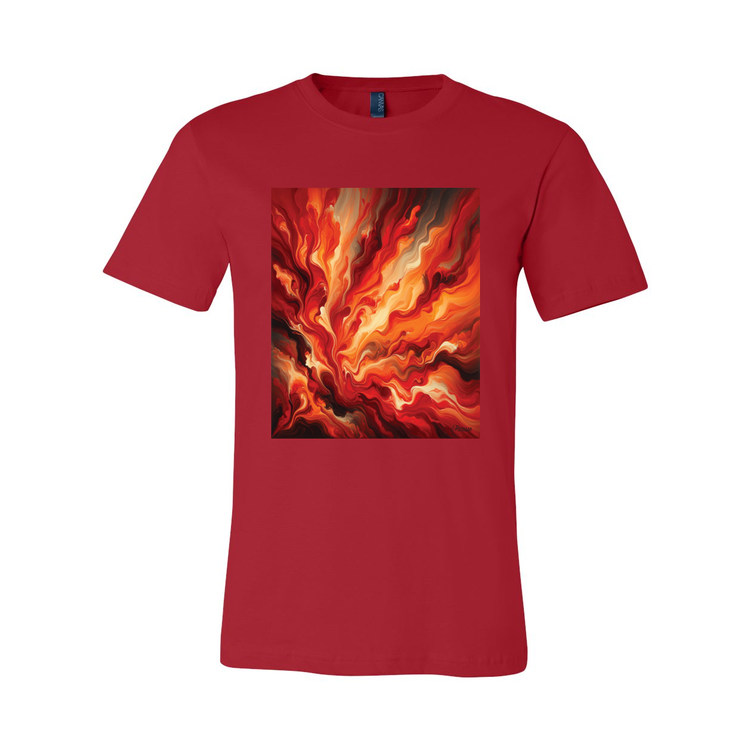 Sunset Blaze Abstract - Unisex Tee