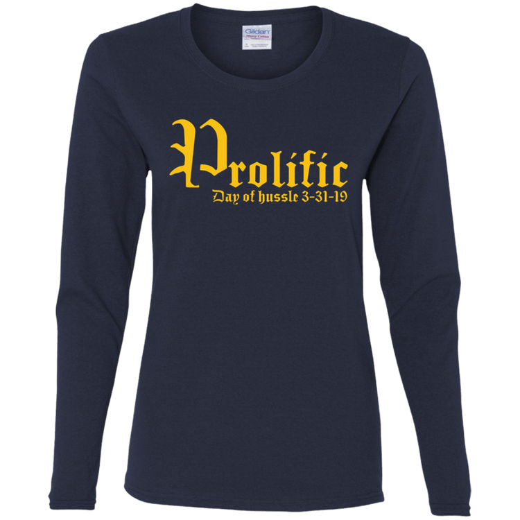 Prolific - Day of Hussle - Gold - Women's LS Tee