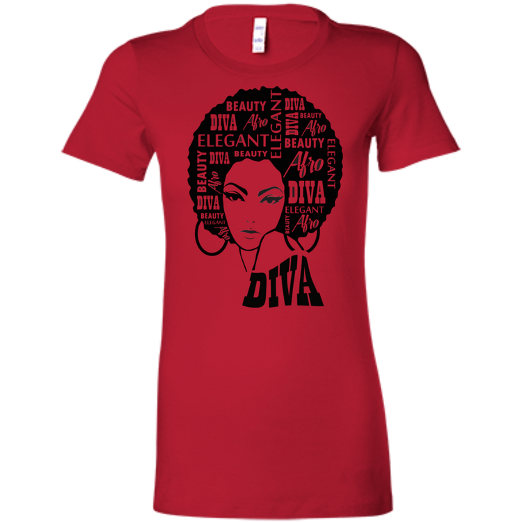 Afro Diva - Fashion Fitted Women's Favorite T-Shirt