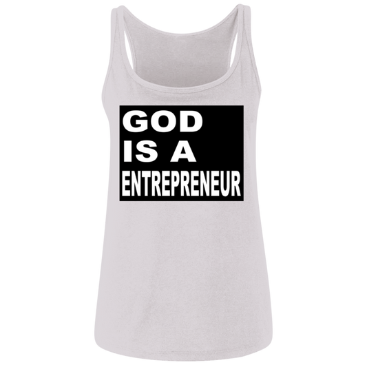 God Is A - Entrepreneur - White - Women's Relaxed Tank