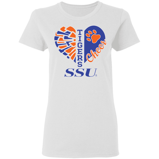 SSU - Tigers Cheer - Women's 5.3 oz. Tee