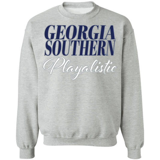 GA Southern - Southern Playalistic - Crewneck Pullover Sweatshirt  8 oz.