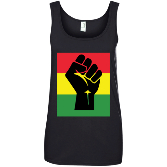 Black Fist - African Flag - Women's Tank Top
