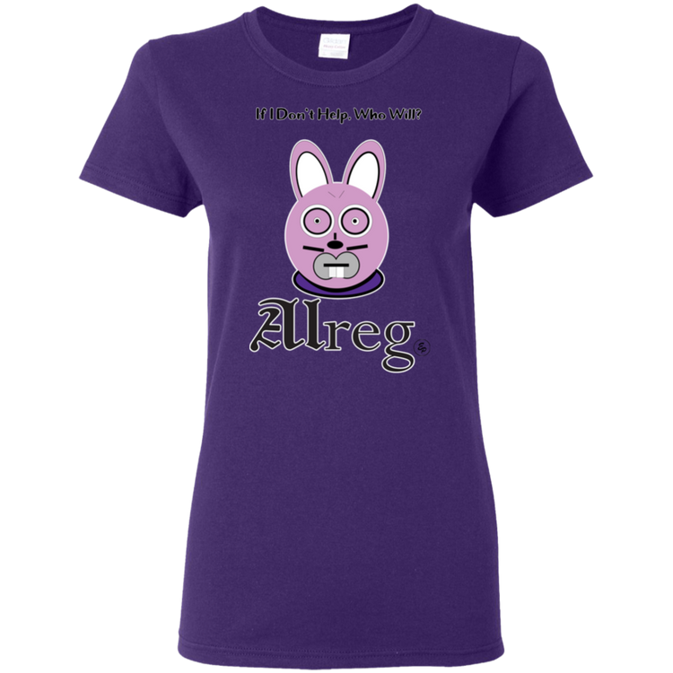 Alreg Adventures - Alreg Rabbit - If I dont help who will - Women's 5.3 oz. Tee