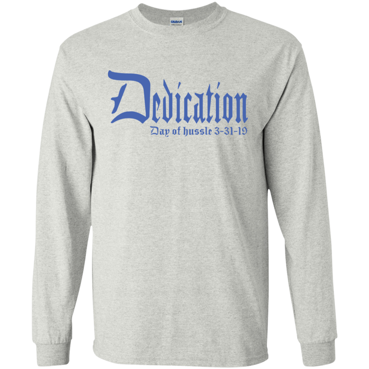 Dedication - Day of Hussle - Blue - Men's LS Tee