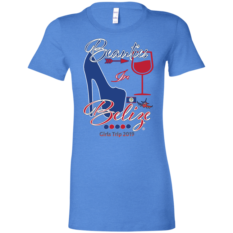 Beauties In Belize - Fitted Women's' T-Shirt