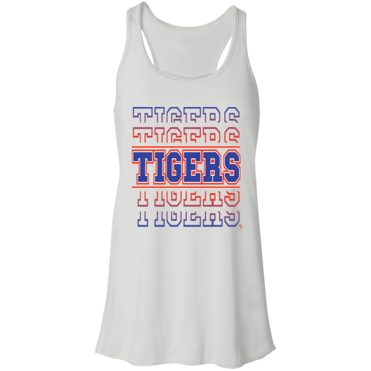 SSU - Tigers - Tigers - Tigers - Fashion Fitted Women's Flowy Racerback Tank