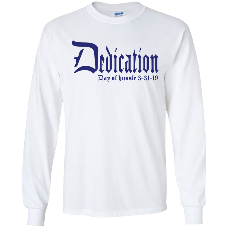 Dedication - Day of Hussle - Navy - Men's LS Tee