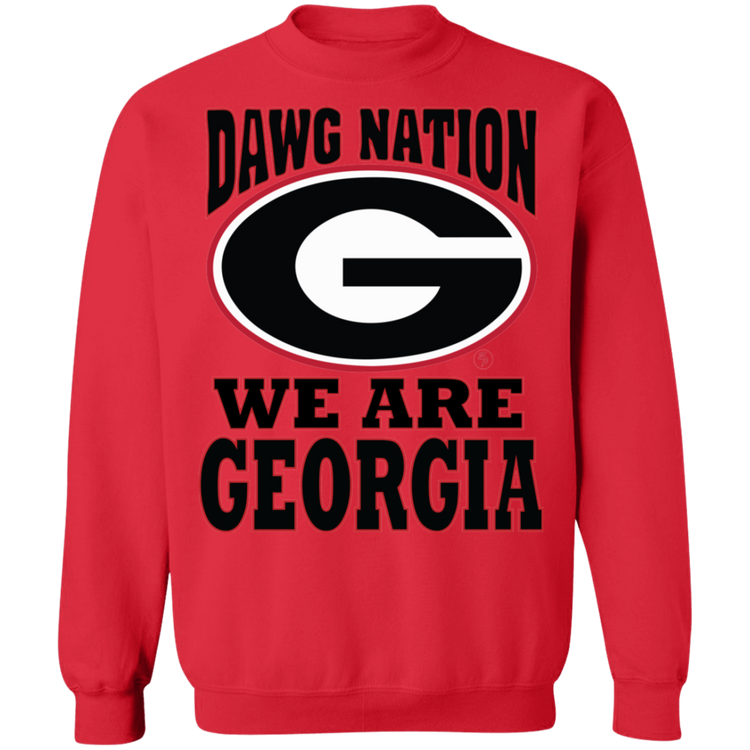 UGA - Dawg Nation - Crewneck Pullover Sweatshirt  8 oz.