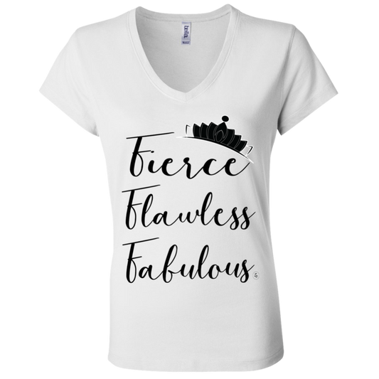 Fierce - Flawless - Fabulous - Black Label Women's V-Neck T-Shirt