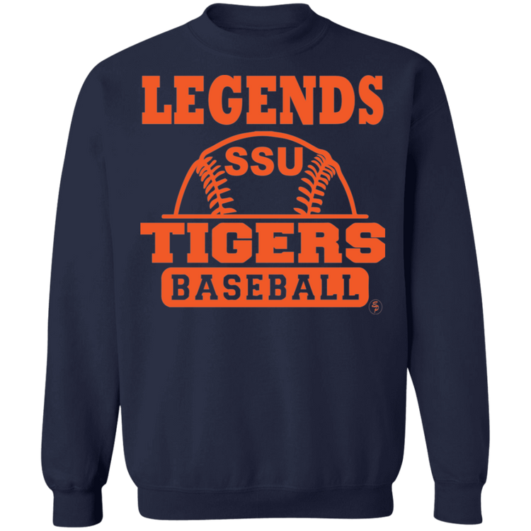 SSU - Tigers Baseball - Orange - Crewneck Pullover Sweatshirt  8 oz.