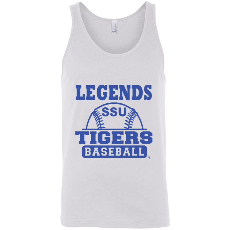 SSU - Tigers Baseball - Blue - Fashion Fitted Unisex Tank