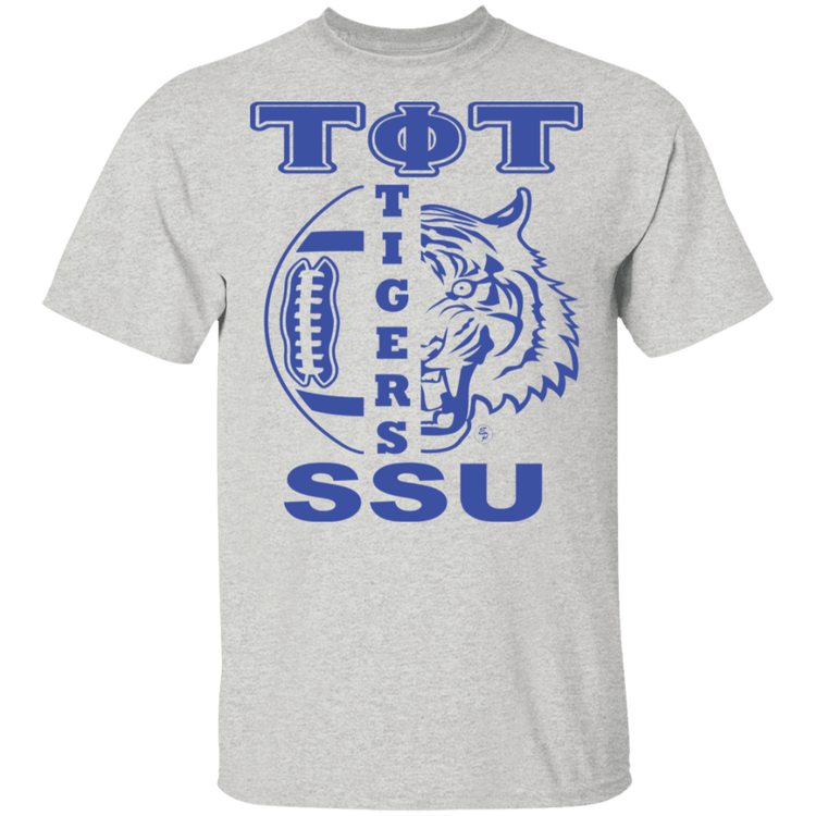 SSU - Tigers Football - Blue - Unisex  5.3 oz. T-Shirt