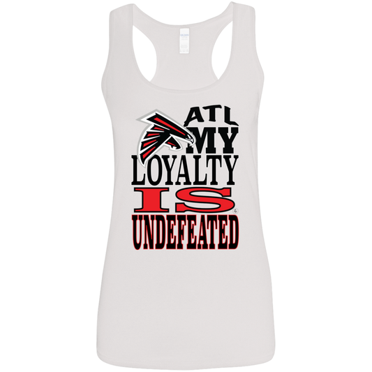 ATL Falcons Undefeated Loyalty - Women's Softstyle Racerback Tank