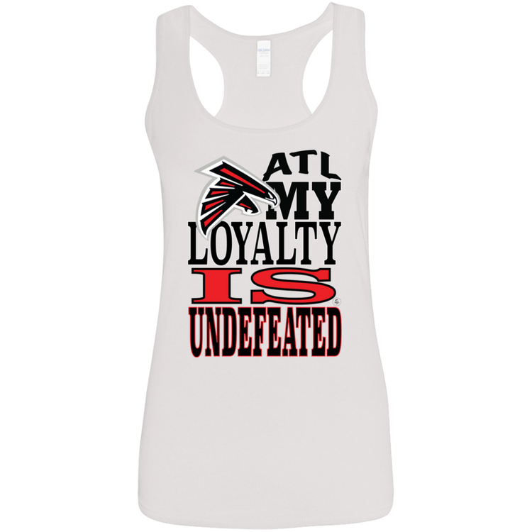 ATL Falcons Undefeated Loyalty - Women's Softstyle Racerback Tank