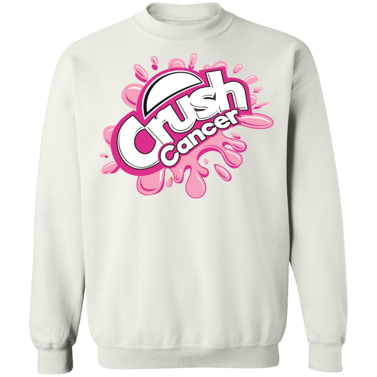 Crush-Breast Cancer - Crewneck Pullover Sweatshirt  8 oz.