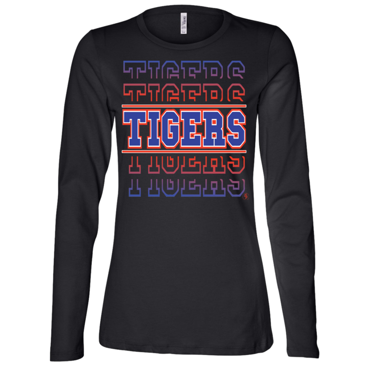 SSU - Tigers - Tigers - Tigers - Fashion Fitted Women's Jersey LS Missy Fit