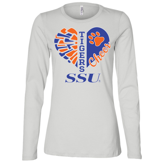 SSU - Tigers Cheer - Fashion Fitted Women's Jersey LS Missy Fit