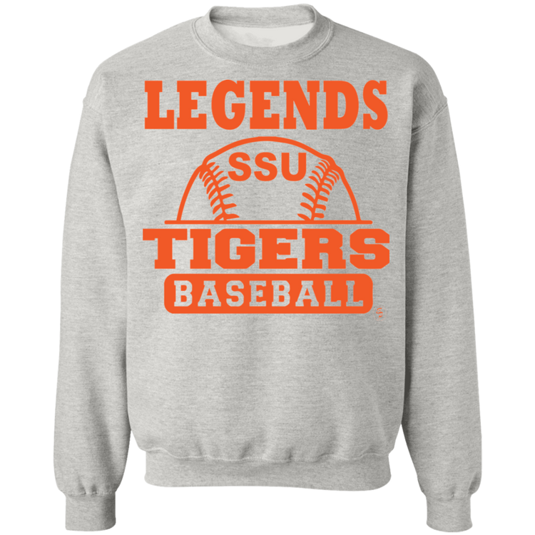 SSU - Tigers Baseball - Orange - Crewneck Pullover Sweatshirt  8 oz.