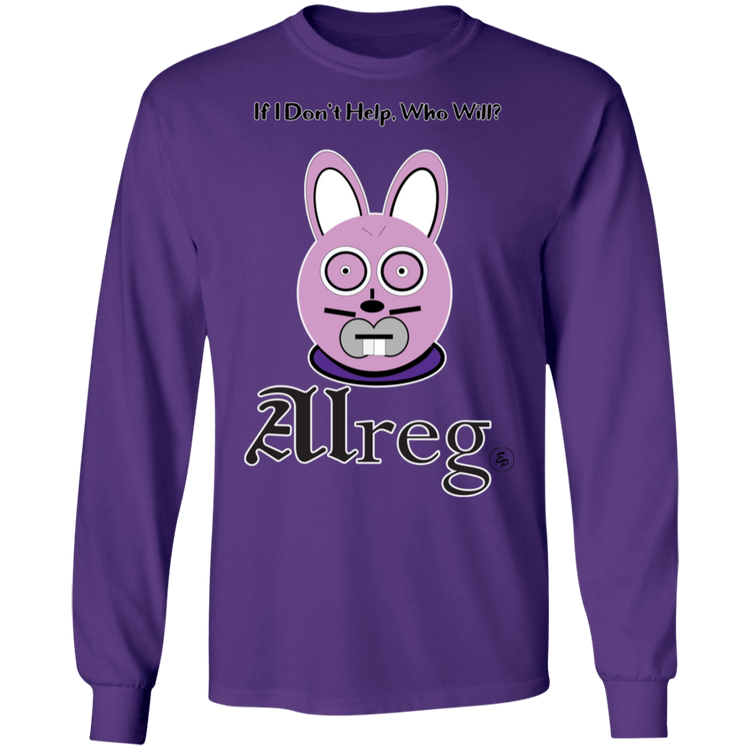 Alreg Adventures - Alreg Rabbit - If I dont help who will - Men's LS Tee