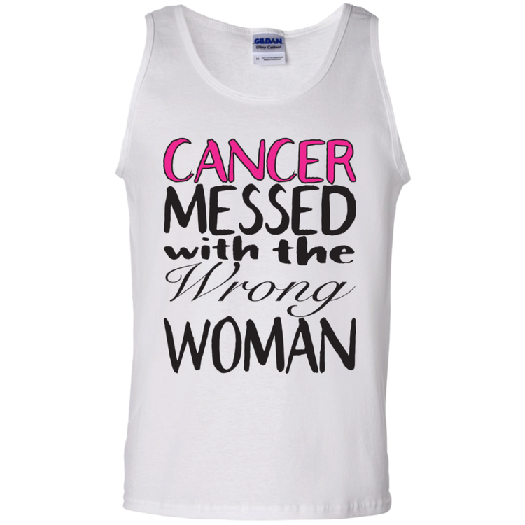 Breast Cancer Messed With The Wrong Woman - Men's Tank Top