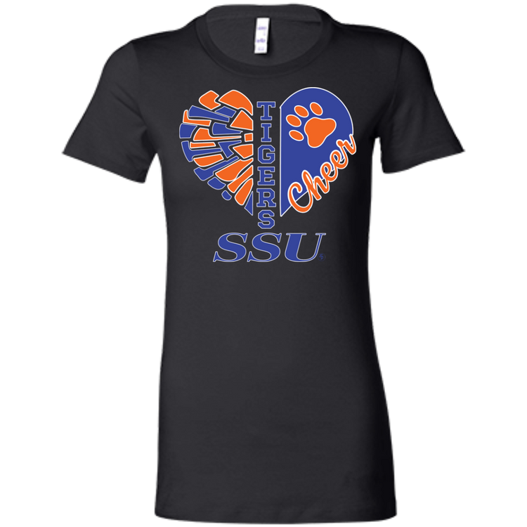 SSU - Tigers Cheer - Fashion Fitted Women's Favorite T-Shirt