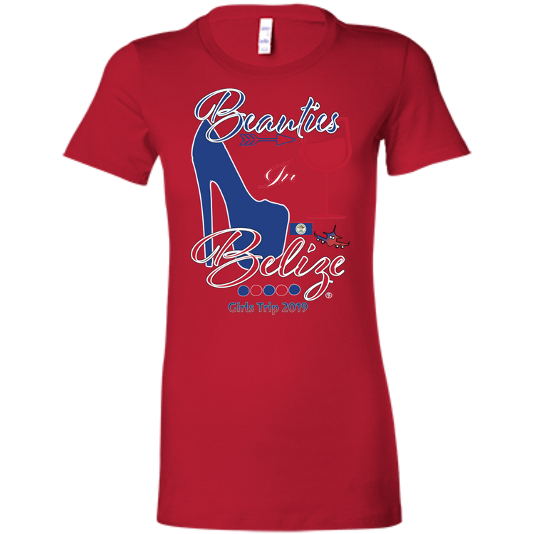 Beauties In Belize - Fitted Women's' T-Shirt