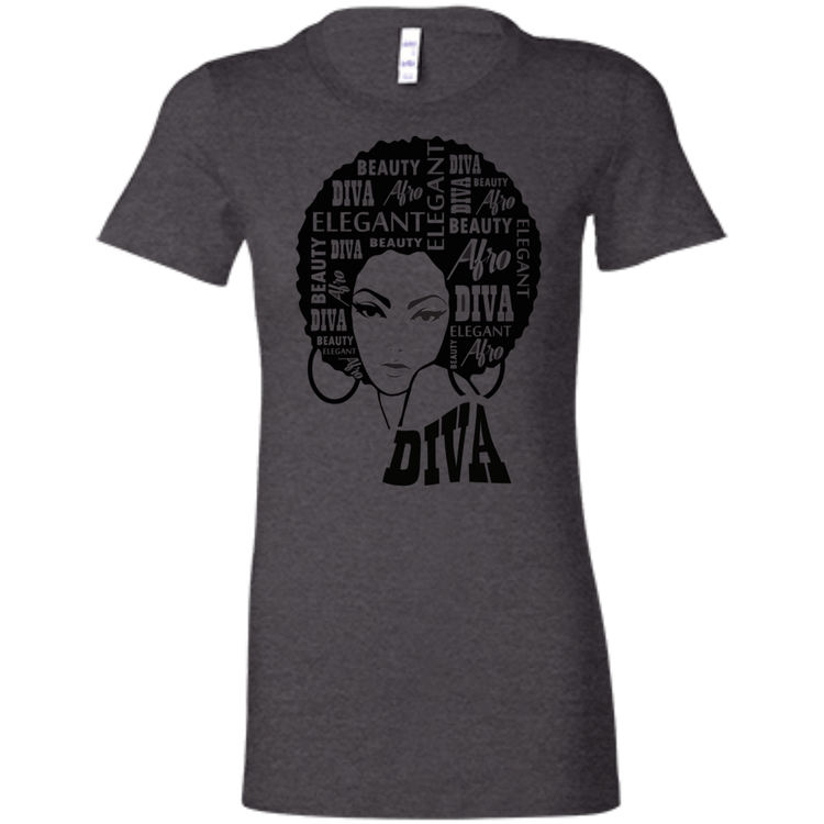 Afro Diva - Fashion Fitted Women's Favorite T-Shirt