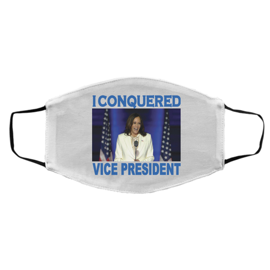 VP - I Conquered - BLUE - Face Mask