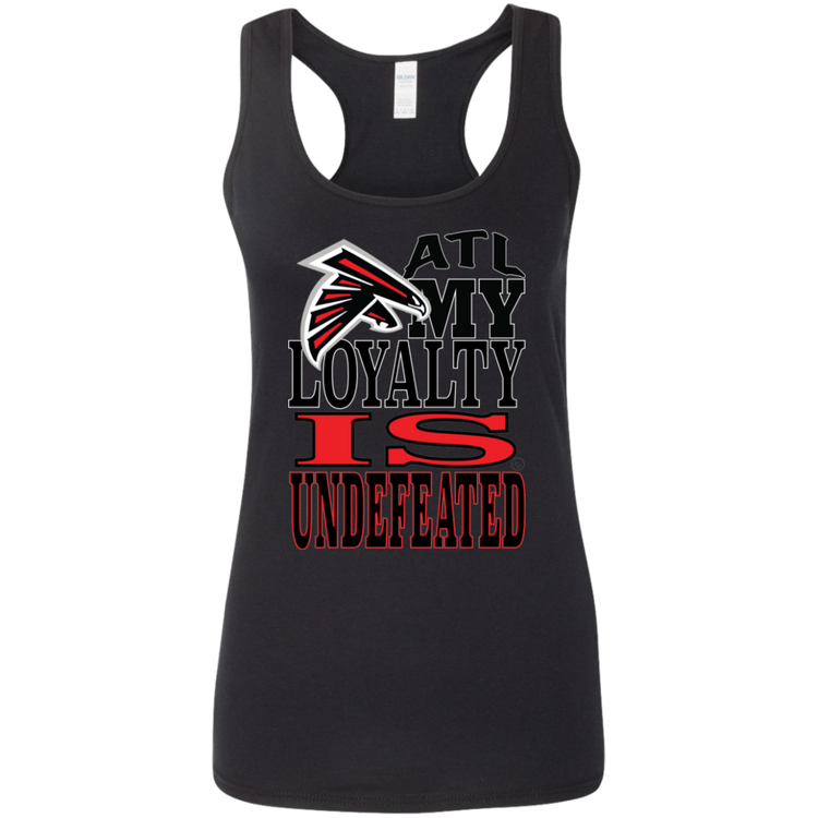 ATL Falcons Undefeated Loyalty - Women's Softstyle Racerback Tank