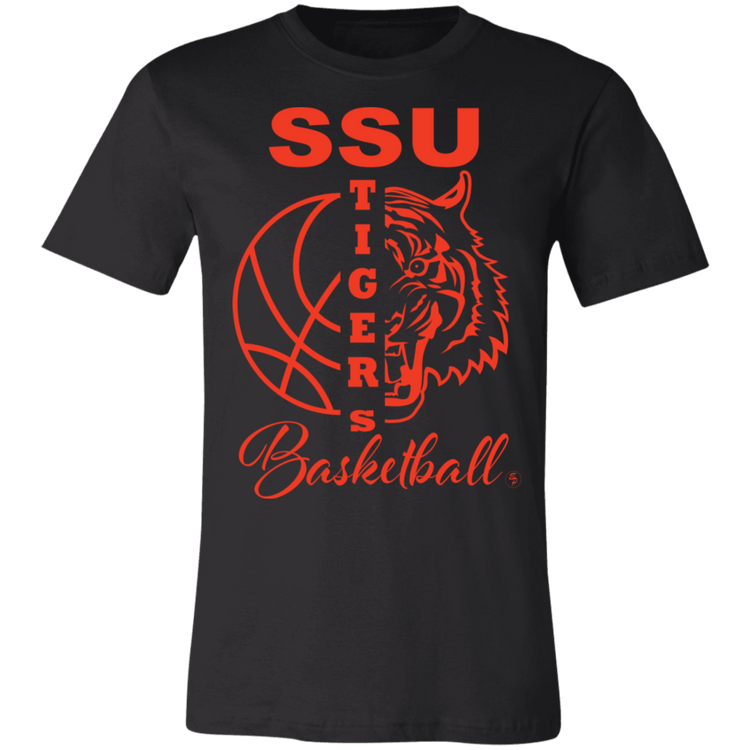 SSU - Tigers Basketball - Orange - Fashion Fitted Short-Sleeve T-Shirt