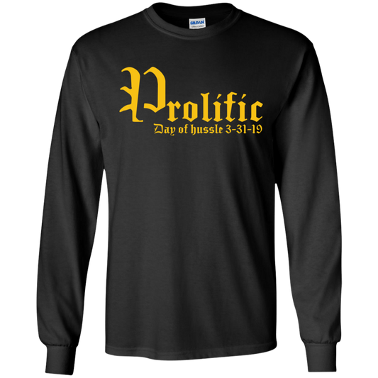 Prolific - Day of Hussle - Gold - Men's LS Tee