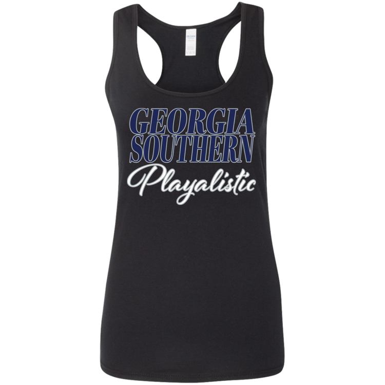 GA Southern - Southern Playalistic - Women's Softstyle Racerback Tank