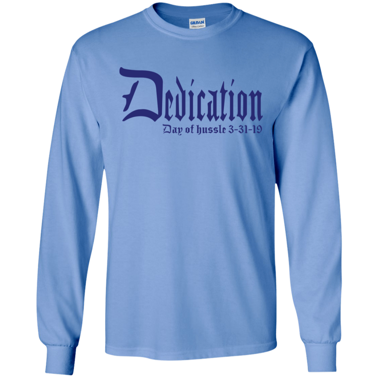 Dedication - Day of Hussle - Navy - Men's LS Tee